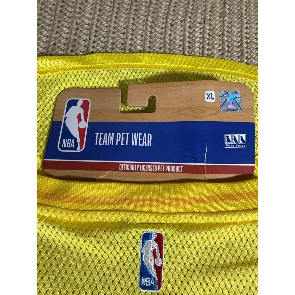 NBA Licensed Yellow Jazz 01 Pet Mesh Jersey Shirt Dog XL